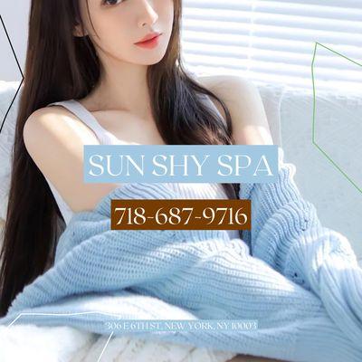 Sun Shy Spa
 306 E 6th St, New York, NY 10003
 Call us at 718-687-9716