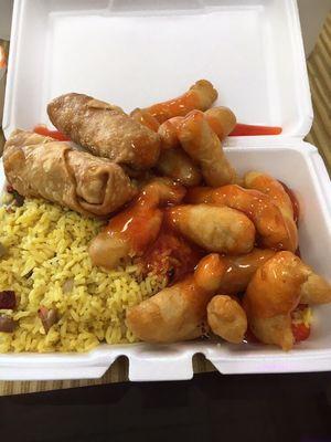 Sweet and Sour Chicken combination