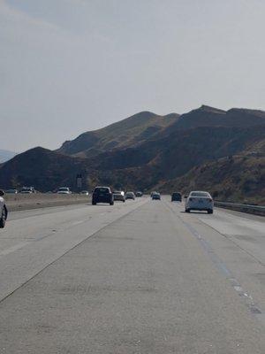 Windy open road.