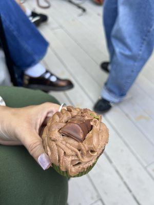 Hazelnut cupcake