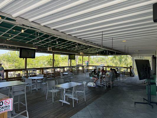 Outside eating area