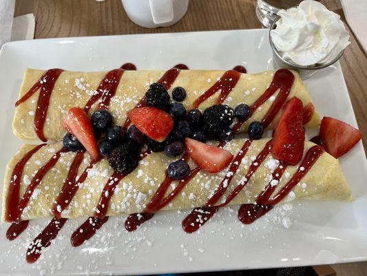 Berry blast crepes-delicious!!