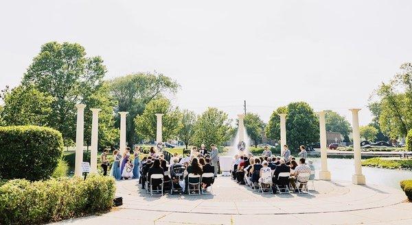 Outdoor wedding site