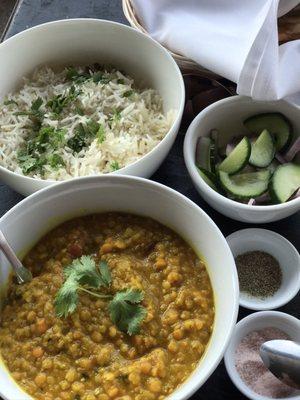 Venice Dal served with rice - Yum!