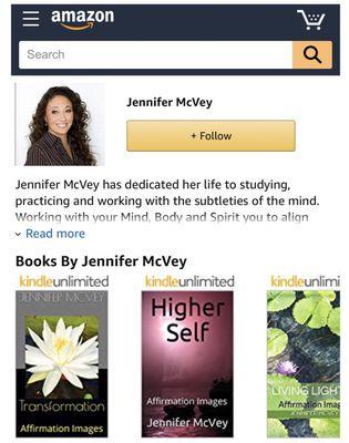 Search Jennifer McVey in Amazon. If you have Kindle Unlimited, you can read all of the affirmation images for free!