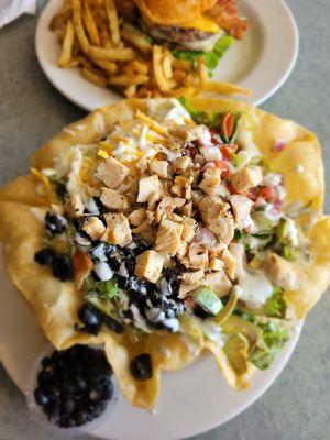 Taco Salad with Chicken!