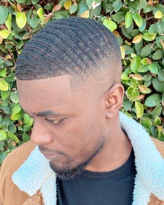 Bald fade and beard service done by Nor