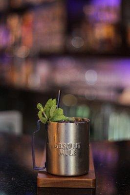 Boteco Mule, our version of Moscow Mule.