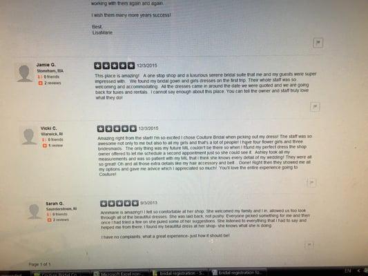 Real reviews on Yelp!