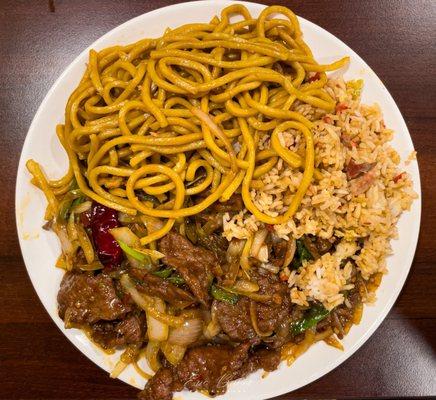 12. Mongolian Beef Combo