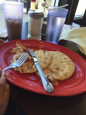 Mixed pupusas!! Yum!