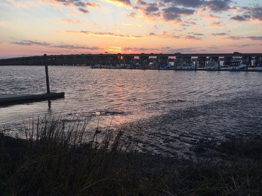 Low tide sunset.