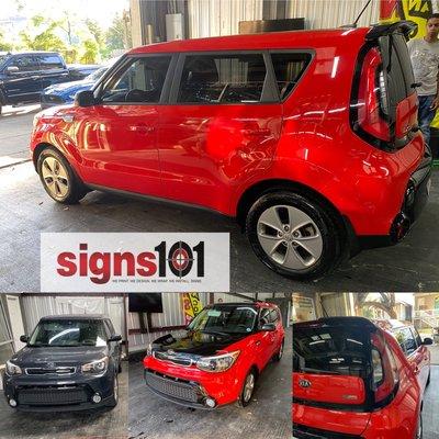 Car vinyl wrap paint auto