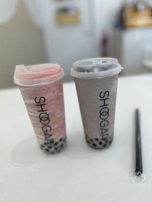 Pink Blush with boba Cookie Crusher