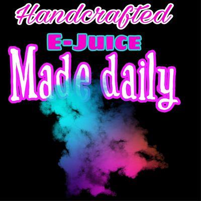 E-Juices made daily. Come try our juice bar.