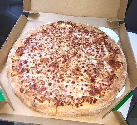 Large cheese pizza