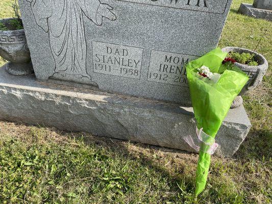 My dearest Grammy's resting place (and my grandfather I never met). Miss her every day.