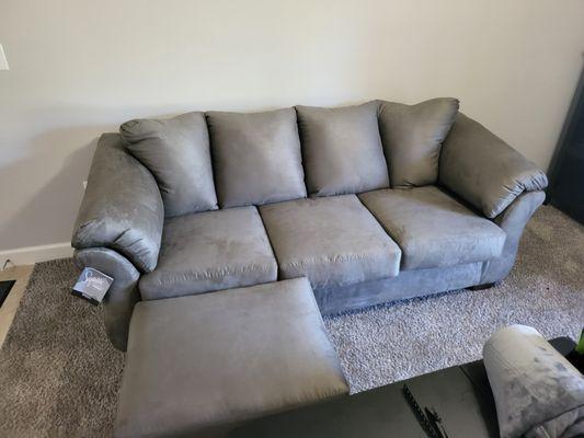 My new Darcy Sofa and ottoman