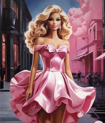 Barbie beauty studio offers evening and prom dresses