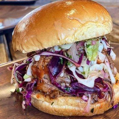 Honey Chipotle BBQ Pulled Pork w/ Chipotle Cole Slaw