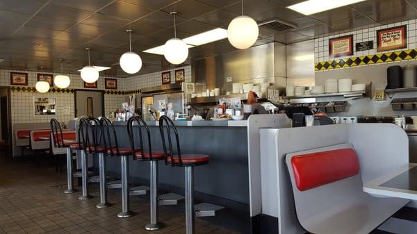 Diner interior.