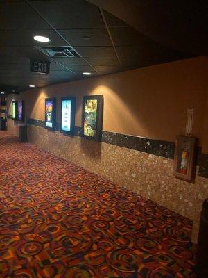 The movie theater carpet