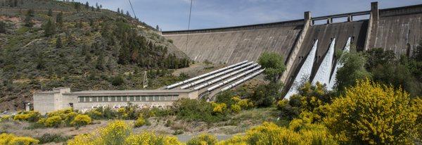 Water release from Shasta Dam in 2021.