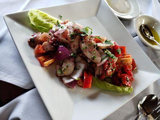 Cold octopus salad