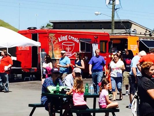 One of the food trucks. Real creole food by way of NC!!