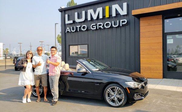 Lumin Auto Group go see Al Pham our purchase the easiest to date.We could not be happier.