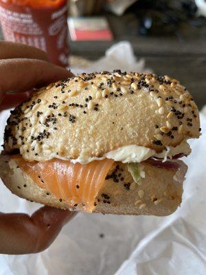 Lox with bacon