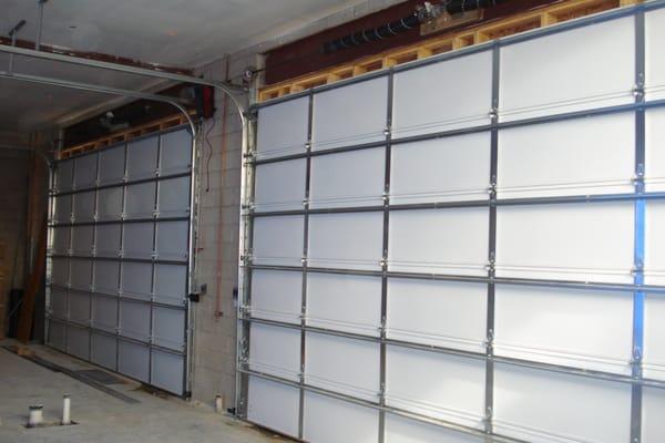 18 X 12 Garage Doors installed by All Garage Door Repair. We also installed wall mount openers.