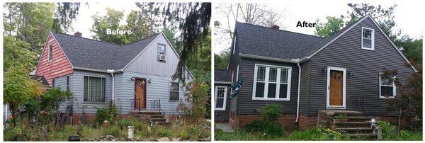 Old siding verses new