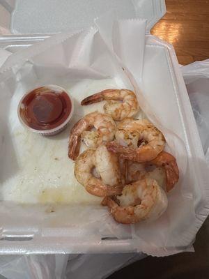 Supposed to be Cajun shrimp. But couldn't taste the Cajun.