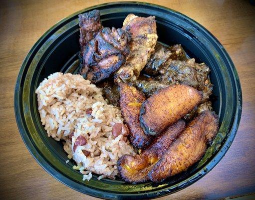 Jerk Chicken & Beef Oxtails Combo