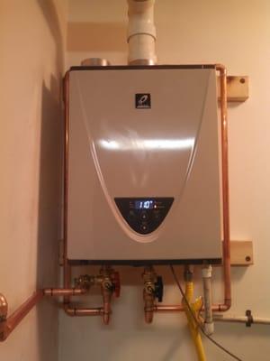 tankless water heater baby!