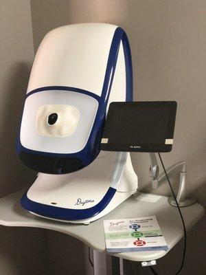 Optos Daytona.  Takes retinal images of the back of your eyes.