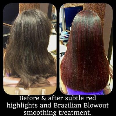 Brazilian blowout and color by Erica