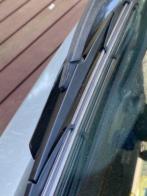 Windshield wipers installed