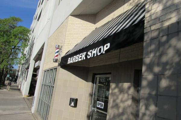 Entrance of the Barber shop.