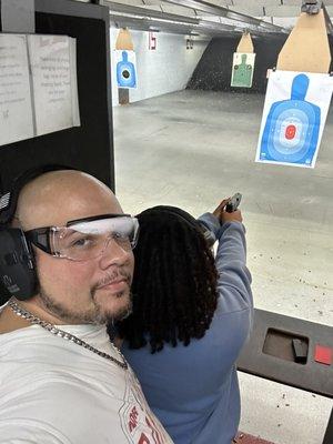 Took my daughter shooting and she had a blasted.