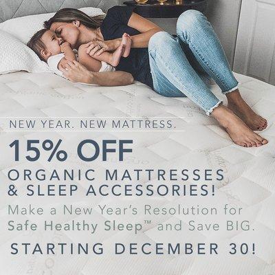 Naturepedic's Dec. 2022 New Year's Sale