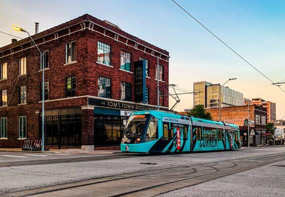 KC Current branded streetcar