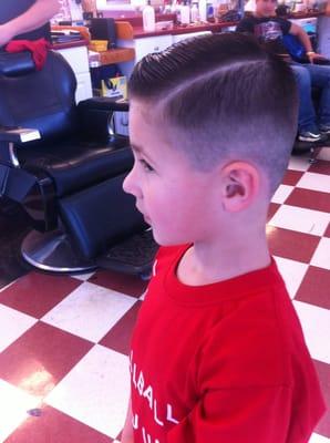 Sweet haircut.  My son gets a ton of compliments.