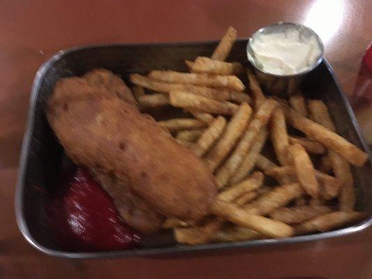 Hand Battered Alaskan Cod and Seasoned Fries