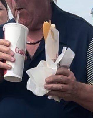 $10 deal - corndog and a drink