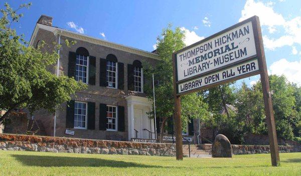 The Thompson-Hickman Museum and Library built with stone quarried here in Virginia City!