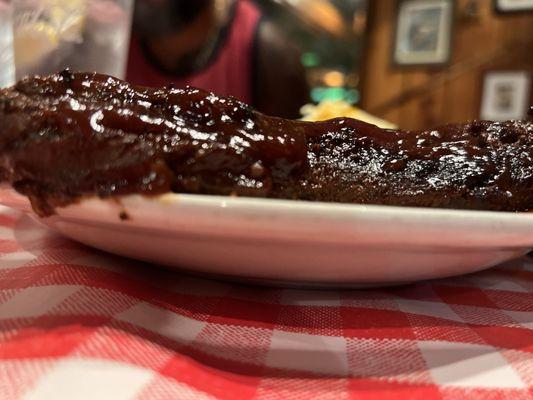 Ribs so big...they barely fit on the plate!