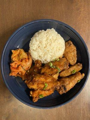 Korean Crispy Chicken Wings - Soy garlic and Red spicy sauces.