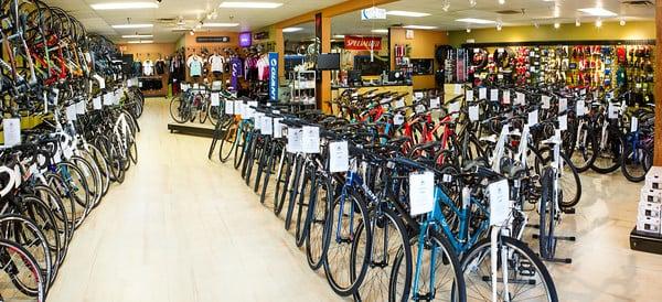 Wide selection of quality bicycles, cycling equipment, and full service repairs.